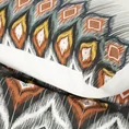 NOVA PRINT Komplet pościeli NIKA 21 z satyny bawełnianej z barwnym nadrukiem w stylu boho - 160 x 200 cm - biały 6
