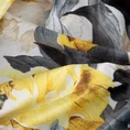 Zasłona VENICE z miękiego welwetu z malarskim kwiatowym nadrukiem - 140 x 270 cm - kremowy 9