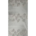 Zasłona gotowa IDALIA z welwetu zdobiona cieniowanym nadrukiem liści - 140 x 250 cm - srebrny 7