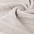 Ręcznik bawełniany MIRENA w stylu boho z frędzlami - 70 x 140 cm - pudrowy róż 5