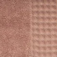 TERRA COLLECTION Ręcznik AVINION z bordiurą z trójwymiarowym wzorem wafla - 70 x 140 cm - pudrowy róż 2