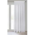 Firana ALIA z gładkiej tkaniny o lśniącej powierzchni - 140 x 270 cm - biały 2
