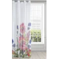 Zasłona HILDA z nadrukiem egzotycznych kwiatów - 140 x 250 cm - różowy/fioletowy 2