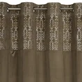 Zasłona LIZA z welwetu z ozdobnym pasem z błyszczącym, cieniowanym nadrukiem - 140 x 250 cm - jasnobrązowy 6
