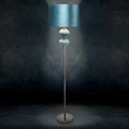 Lampa stojąca DIANA z welwetowym abażurem - ∅ 46 x 174 cm - stalowy 1