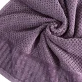 ELLA LINE Ręcznik MIKE w kolorze fioletowym, bawełniany tkany w krateczkę z welurowym brzegiem - 70 x 140 cm - fioletowy 5