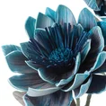 DALIA kwiat dekoracyjny na gałązce z plastycznej pianki foamiran - 84 cm - niebieski 2