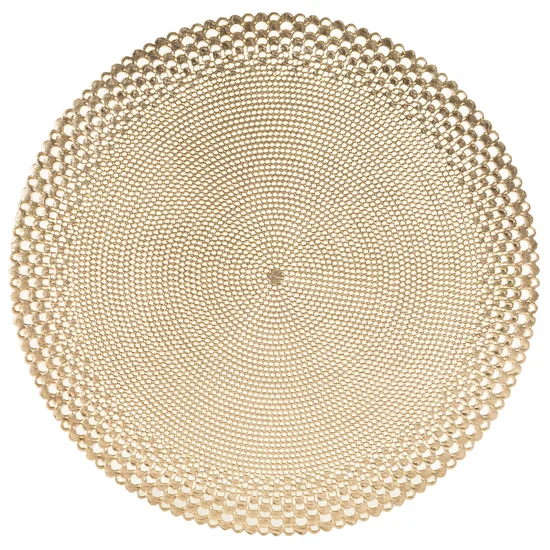 Podkładka MIKA okrągła z ażurowym wzorem  - ∅ 38 cm - złoty
