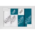 Komplet ręczników NADIA z haftem w kartonowym opakowaniu - 53 x 37 x 11 cm - biały 2