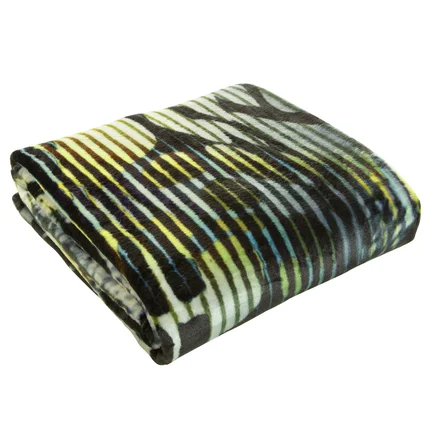 EWA MINGE Koc z designerskim wzorem w cętki i efektem 3D EWA MINGE Koc z designerskim wzorem w cętki i efektem 3D - 150 x 200 cm