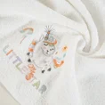 Ręcznik BABY z naszywaną aplikacją z jednorożcem - 70 x 140 cm - biały 5