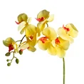 STORCZYK kwiat sztuczny dekoracyjny - dł. 95 cm dł. z kwiatami 40 cm śr. kwiat 10 cm - żółty 1