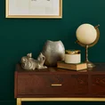 Kot- figurka dekoracyjna ELVIN o drobnym strukturalnym wzorze łuski, szampańska - 6 x 8 x 15 cm - szampański 4