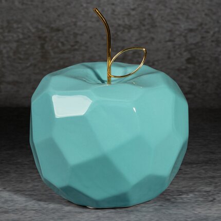 Zdjęcia - Figurka / świecznik Figurka ceramiczna APEL - jabłko o geometrycznych kształtach 16 x 16 x 13