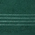 Ręcznik bawełniany FIORE z ozdobnym stebnowaniem - 50 x 90 cm - zielony 2
