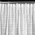 Zasłona OFELIA z tkaniny typu bukla przeszywana metaliczną nicią - 135 x 270 cm - biały 8