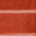 EUROFIRANY PREMIUM Ręcznik CALEB z bawełny frotte o strukturze drobnej krateczki - 50 x 90 cm - pomarańczowy 2
