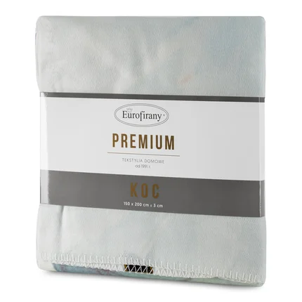 EUROFIRANY PREMIUM Koc ALINE bawełniano-akrylowy z nadrukiem wiosennych kwiatów EUROFIRANY PREMIUM Koc ALINE bawełniano-akrylowy z nadrukiem wiosennych kwiatów - 150 x 200 cm
