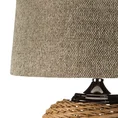 Lampa PATI w stylu boho z plecioną podstawą i matowym abażurem - 38 x 43 x 78 cm - beżowy 3