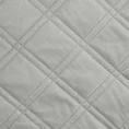 Narzuta LUIZ 8 welwetowa pikowana metodą hot press wzór geometryczny - 170 x 210 cm - srebrny 5