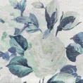 Obrus NATU z tkaniny z dodatkiem lnu z nadrukiem z motywem róż - 85 x 85 cm - naturalny 5