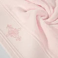 Ręcznik z bordiurą zdobioną ornamentowym haftem - 70 x 140 cm - różowy 5