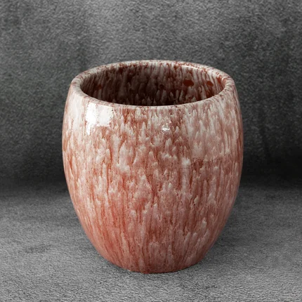 Dwukolorowa doniczka MARK z glinki ceramicznej Dwukolorowa doniczka MARK z glinki ceramicznej - ∅ 19 x 19 cm