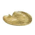 Patera dekoracyjna lśniąca złota liść egzotyczny - 28 x 28 x 3 cm - złoty 3