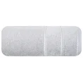 Ręcznik MARI z welurową bordiurą - 50 x 90 cm - srebrny 3