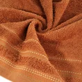 EUROFIRANY CLASSIC Ręcznik POLA z żakardową bordiurą zdobioną stebnowaniem - 30 x 50 cm - pomarańczowy 5