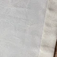 Serweta LENA z żakardowym motywem liści miłorzębu i ozdobną kantą - 85 x 85 cm - kremowy 7