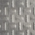 EUROFIRANY PREMIUM narzuta  z  welwetu pikowana w geometryczny wzór metodą tradycyjnego szycia - 220 x 240 cm - srebrny 4
