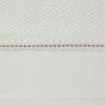 Ręcznik SALADO o ryżowej strukturze ze stebnowaniem i welwetową bordiurą - 50 x 90 cm - kremowy 2