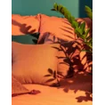 TERRA COLLECTION Komplet pościeli MOROCCO 2 z bawełny z ozdobną kantą i lamówką na poduszkach - 220 x 200 cm - ciemnopomarańczowy 6