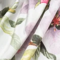 Zasłona ARLETA z miękkiej tkaniny z kwiatowym nadrukiem - 140 x 270 cm - biały 14