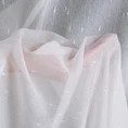 Tkanina firanowa matowa siateczka z subtelnym efektem deszczyku zakończona szwem obciążającym - 290 cm - biały 2