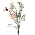 Sztuczny kwiat dekoracyjny o płatkach z jedwabistej tkaniny - dł. 64 cm dł. kwiat 20 cm - jasnoróżowy 1