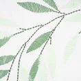 REINA LINE kompet pościeli REINA 31 z satyny bawełnianej z haftowanym wzorem liści - 220 x 200 cm - biały 4