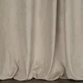 Zasłona NADIA z miękkiego welwetu ze złotym marmurowym wzorem - 140 x 300 cm - beżowy 3