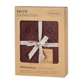 TERRA COLLECTION Komplet pościeli  MOROCCO 2 z makosatyny bawełnianej z geometrycznym wzorem - 160 x 200 cm - bordowy 2