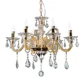 Lampa dekoracyjna GLITTER sześcioramienny żyrandol z kryształami - ∅ 70 x 52 cm - złoty 2