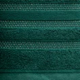 Ręcznik JUDY z bordiurą podkreśloną błyszczącą nicią - 70 x 140 cm - ciemnozielony 2