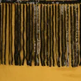 Zasłona JASPER z welwetu zdobiona połyskującym pasem cekinów - 140 x 250 cm - złoty 11