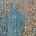 Obraz MIRAGE 1 abstrakcyjny ręcznie malowany na płótnie - 80 x 100 cm - granatowy 2