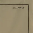 EVA MINGE Komplet pościeli EVA 10 D z najwyższej jakości makosatyny bawełnianej z nadrukiem logo EVA MINGE i haftowanym ozdobnym paseczkiem - 160 x 200 cm - beżowy 4