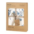 TERRA COLLECTION Komplet pościeli PALERMO 6 z makosatyny bawełnianej z motywem ptaków i kwiatów - 160 x 200 cm - jasnoniebieski 2