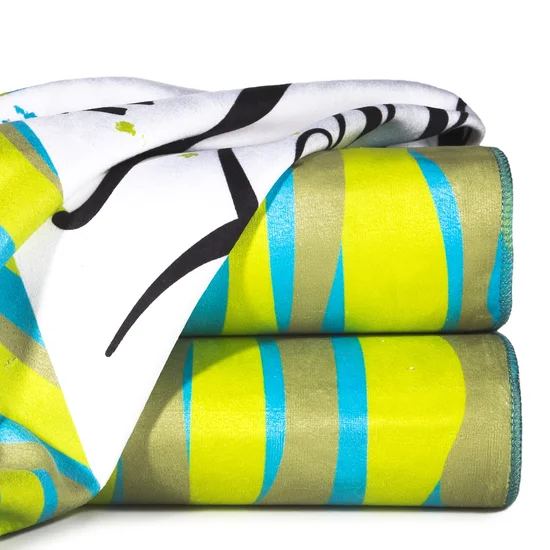 Ręcznik plażowy SUMMER szybkoschnący z mikrofibry - 80 x 160 cm - wielokolorowy