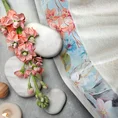 EUROFIRANY PREMIUM Ręcznik ARLETA z bordiurą z nadrukiem pastelowych kwiatów - 70 x 140 cm - kremowy 4