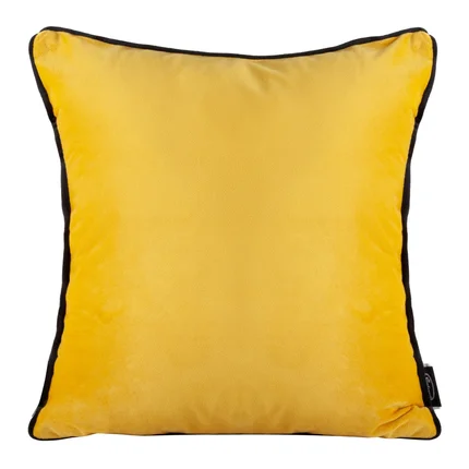 Poszewka MEL z gładkiego welwetu z ozdobną wypustką na brzegach Poszewka MEL z gładkiego welwetu z ozdobną wypustką na brzegach - 40 x 40 cm