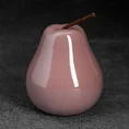 Gruszka - figurka ceramiczna SIMONA z perłowym połyskiem - 8 x 8 x 13 cm - różowy 1
